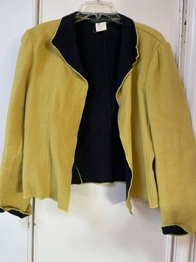Harve Bernard Yellow and Black Women's Jacket L